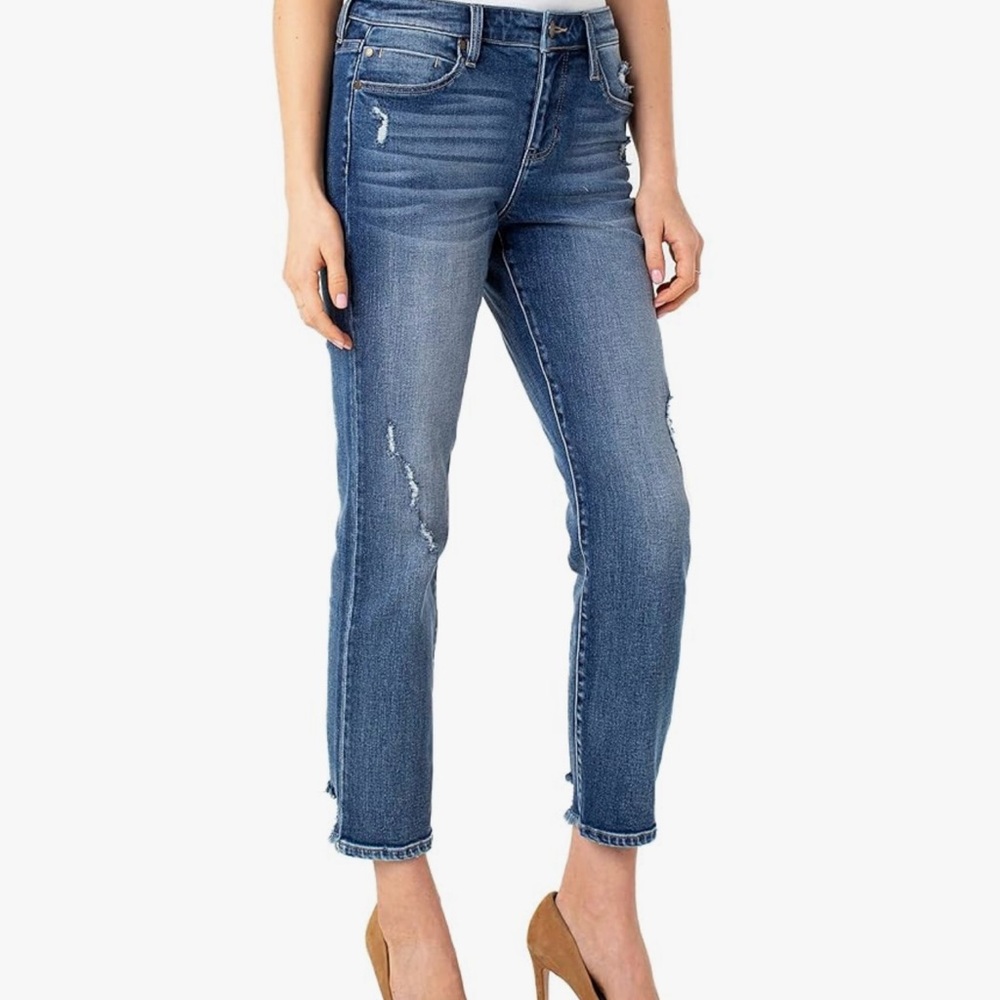 Liverpool Jeans - "The Crop Straight". Size 8